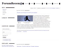 Tablet Screenshot of forum-recenzja.pl